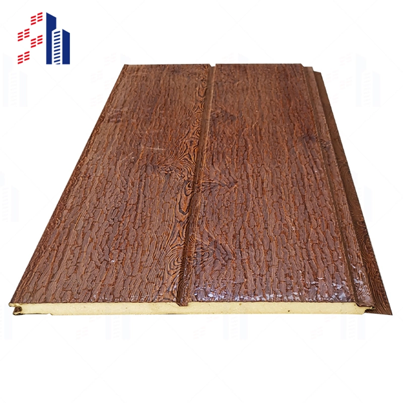 Decorative Wall Siding Panel PU Sandwich Panel 16mm Exterior Wall Cladding for Prefabricated House