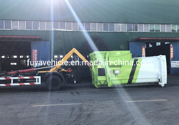 Heavy Duty 8-10 Tons Hook Lifting Container Truck for Garabge Collection