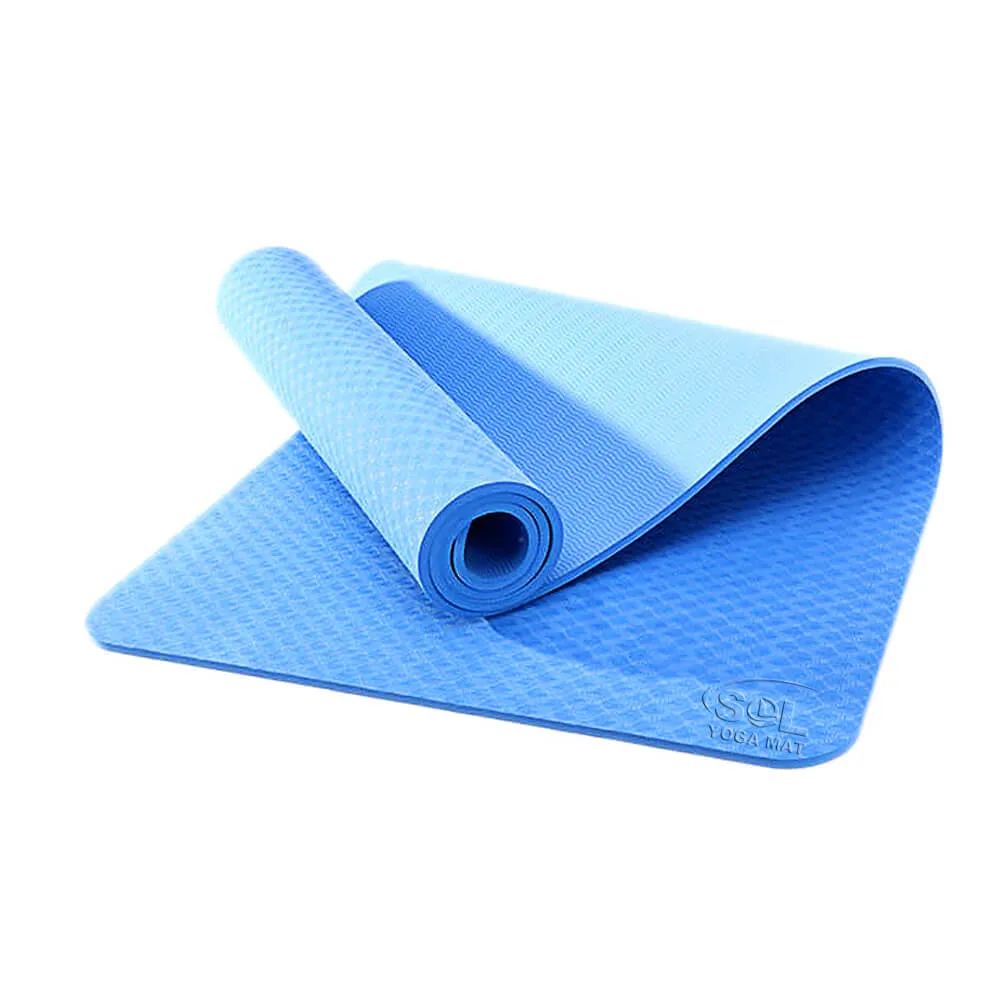 Sol Trending Products Eco Friendly Exercise OEM Chemical Free Eco Recycled Friendly Good Perfomance Thick Print TPE Yoga Mat