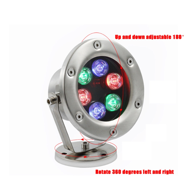 24V DMX RGB IP68 Waterproof Color Changing 12W LED Underwater Light