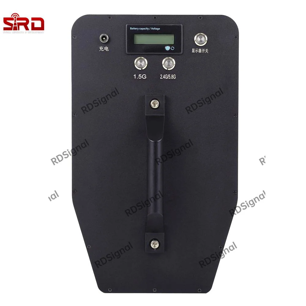 WiFi GPS Bluetooth Portable Anti Drone Jamming up to 500m Convoy Protection Jammer