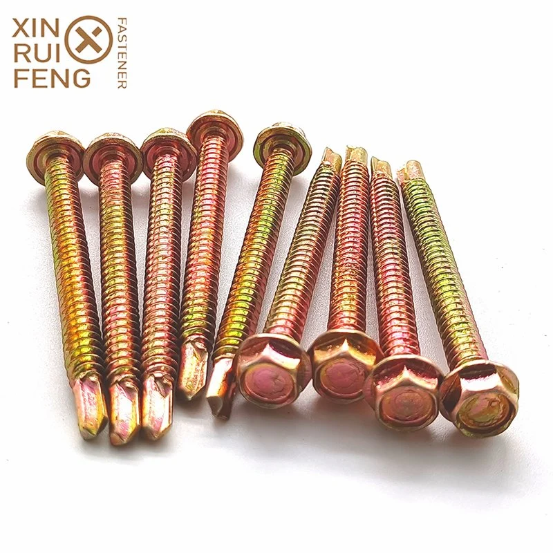 DDP Italy USD2.35/Kg China Xinruifeng Fastener Zinc Hex Head SDS Self Drilling Screws