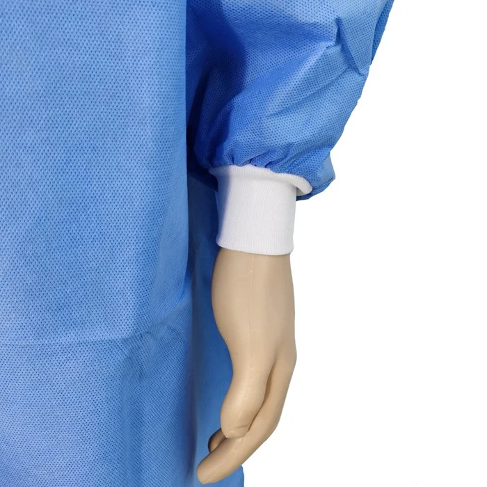 En13795 Antistatic Sterilized Reinforced Gowns Hygienic Anti Bacteria and Virus Invading Surgical Cloak Non Woven Surgical Coat Non Woven Medical Disposables