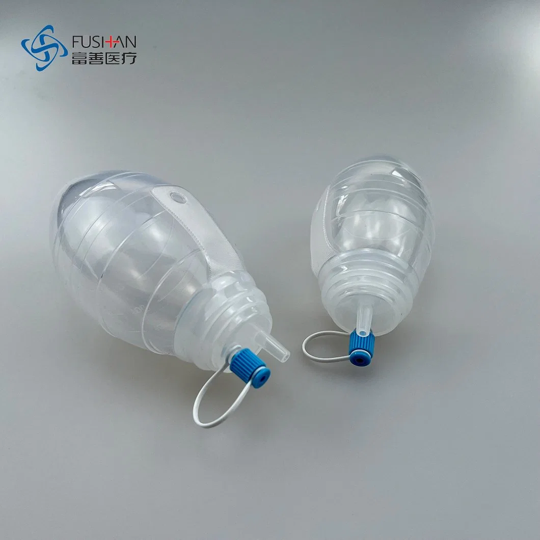 Fushan Factory Disposable Medical Silicone Reservoir Drain Bulb for Wound Drainage with CE&ISO Certificate OEM Service (100cc 150cc 200cc 400cc)