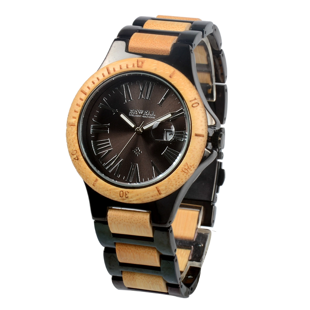 Stainless Steel & Wood Watch Men with Custom Logo Quartz Watch Reloj OEM Your Wrist Mens Watches Gshock