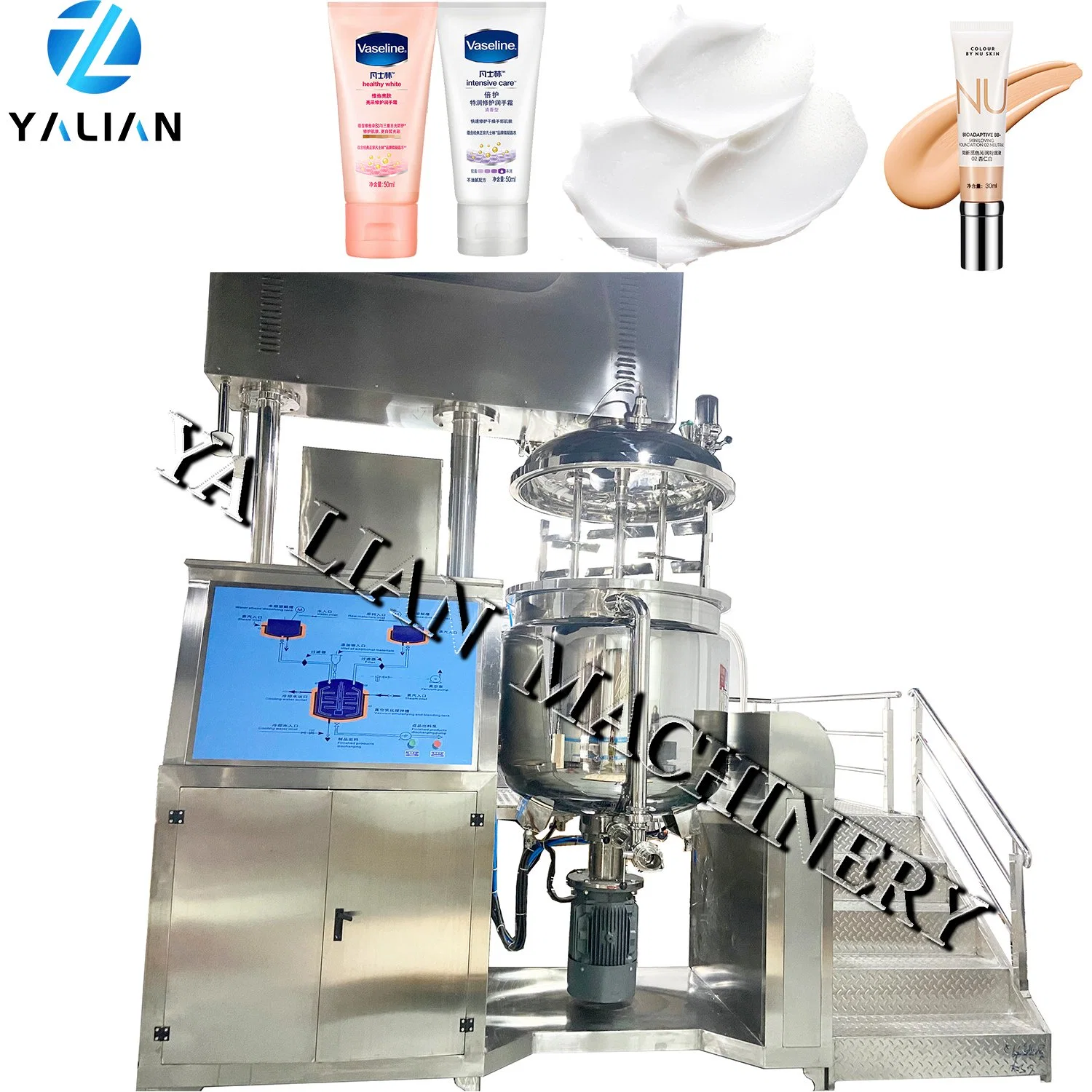 5% off Cream Manufacturing Machine Cosmetic Production Line with Gel Homogenizer Mixer