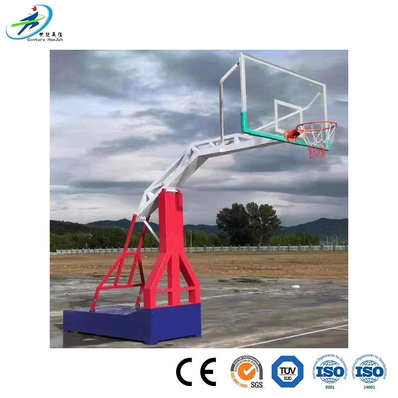 Century Star Basketball Stand System Manufacturing Square Tube Lifting Basketball Stand Electric Foldable Basketball Stand