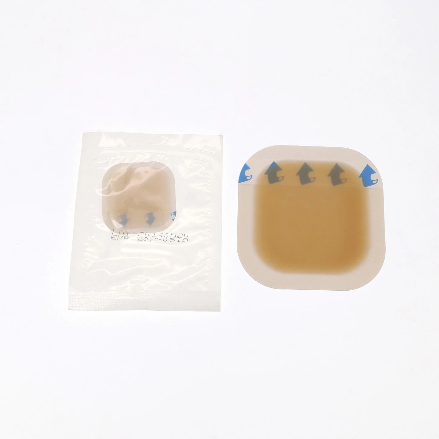 Medical Surgical Thinner Boarder/Ultra-Thin/Foam Backing Type Hydrocolloid Dressing for Absorbing Exudate