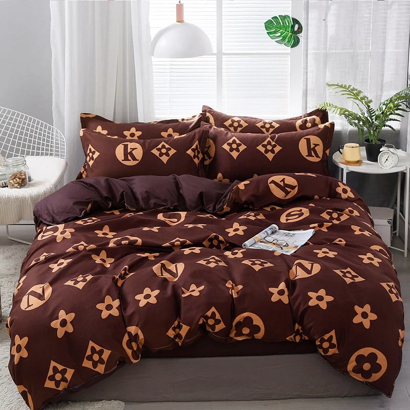 Cheap Price Soft Brushed Microfiber Cotton Feel Printed Bedroom Set Home Textile