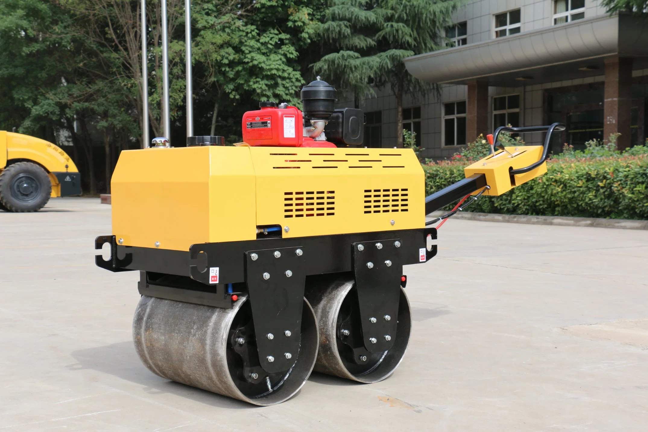 Lutong Factory Direct High quality/High cost performance  Handheld Road Roller Double Drum Fast Delivery