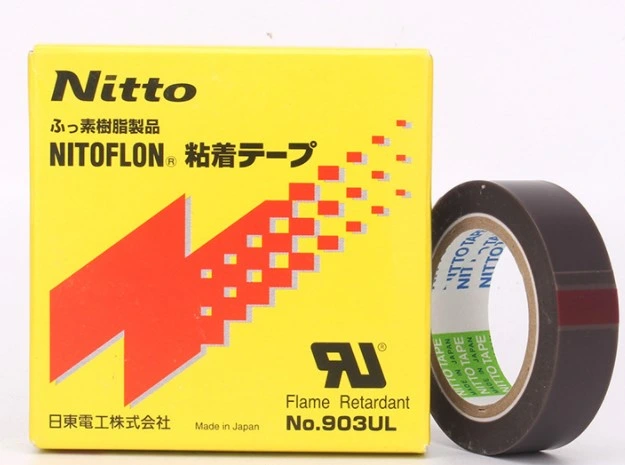 شريط من Nitto 903UL PTFE عالي الحرارة للأجهزة الكهربائية عزل الكابل