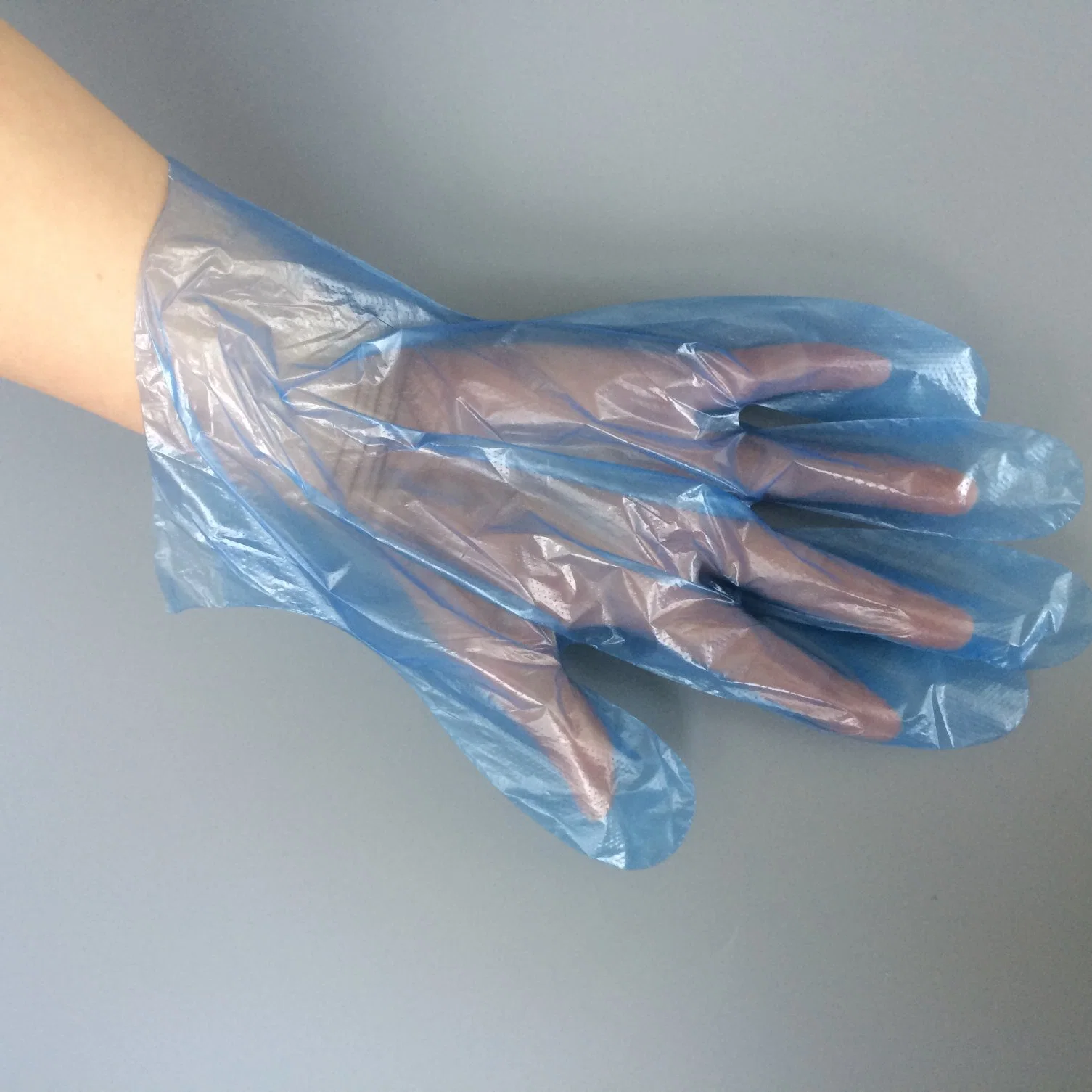 Disposable LDPE/HDPE Gloves Pair Folded PE Glove