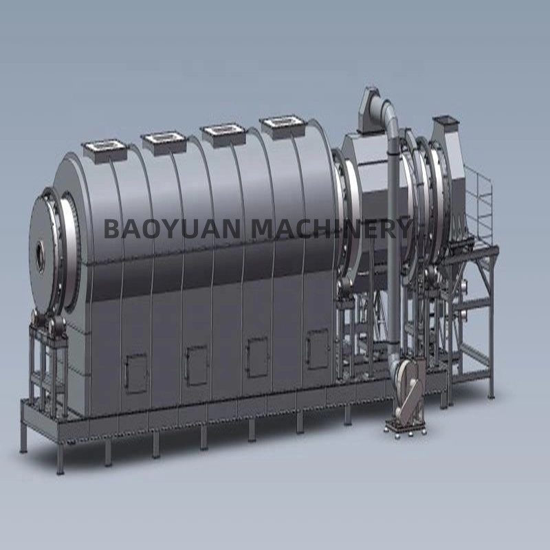 Máquina de carbón de leña horno Biochar sin humo de la estufa de la Carbonización Biochar a corto tiempo de enfriamiento de la máquina de registro de madera de cáscara de coco de la carbonización de carbón de leña horno