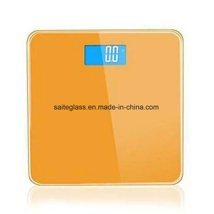 OEM Bathroom Electronic Body Fat Weighing Scale Silk Printing Tempered Glass Panel