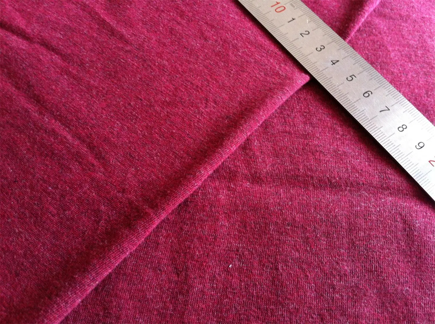 Gots Organic Cotton Single Jersey Fabric Top-Dyed Heather Melange Wholesale/Supplier High quality/High cost performance  Knitted Fabric for Garment Bedding Toy