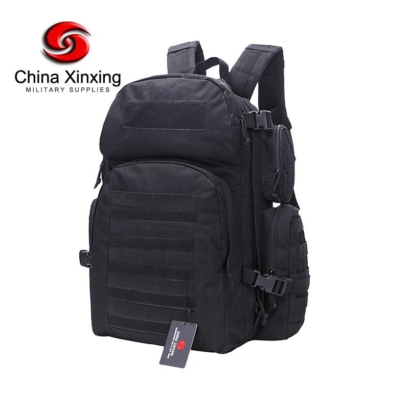 Tactical Black Bag for Camping Hiking Outdoor Backpack for Police and Military Soldier