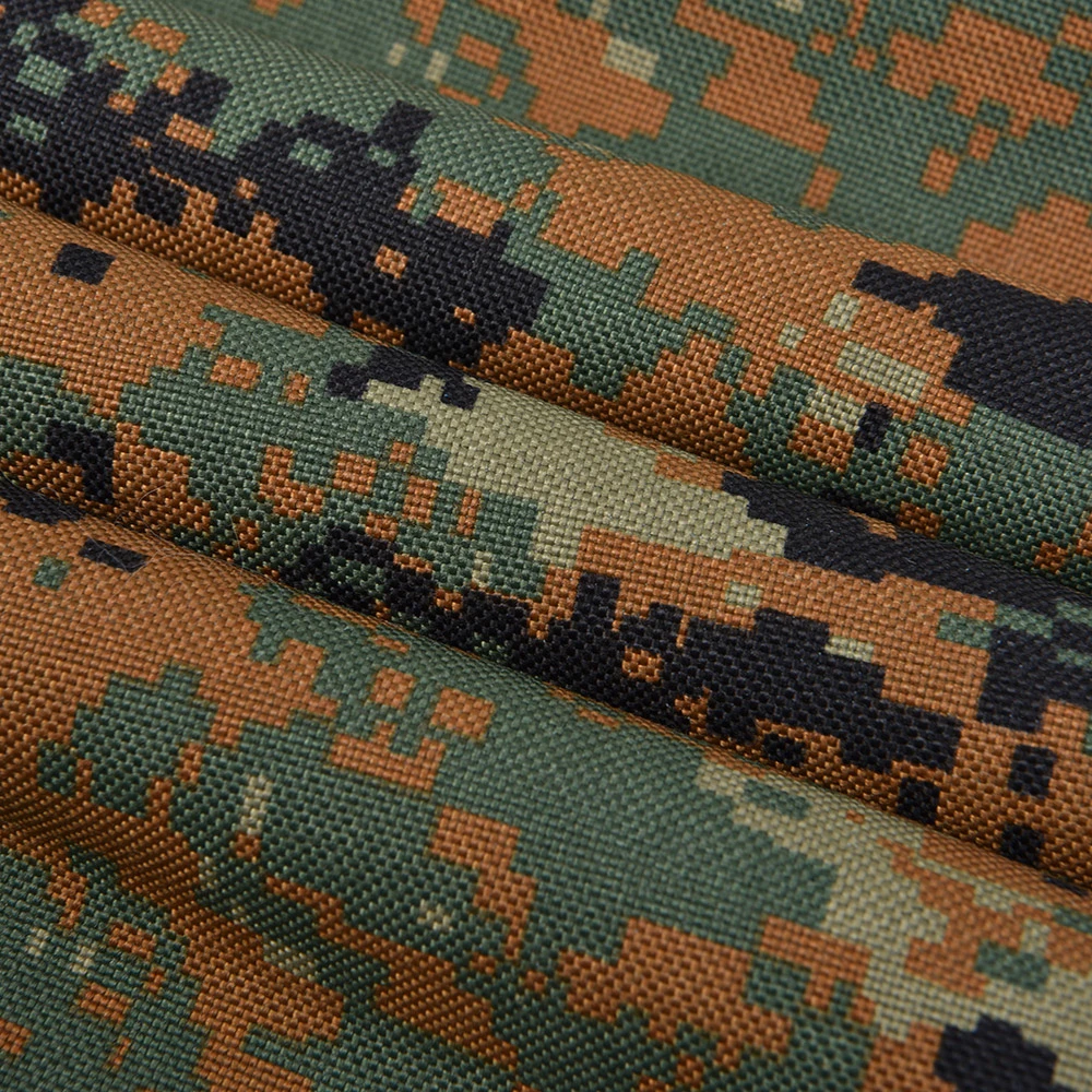 A fábrica 400d 600d 1000d de nylon de poliéster com revestimento de PU Cordura Camouflage Oxford tecido impermeável para a tenda de militares e bolsa