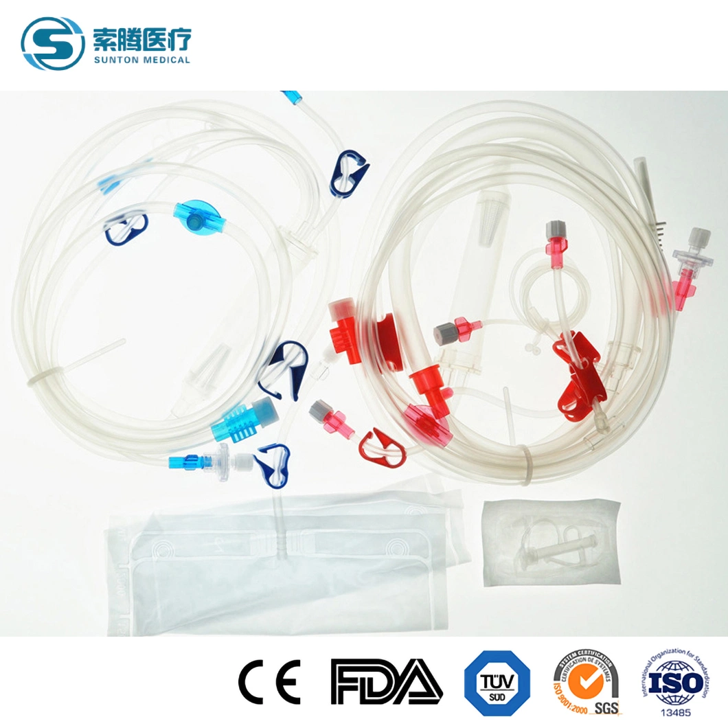 Tubo de pressão arterial de hemodiálise descartável por grosso de Sunton China hemodiálise Conjunto de tubos de sangue fábrica linhas de sangue para hemodiálise estéreis para uso médico