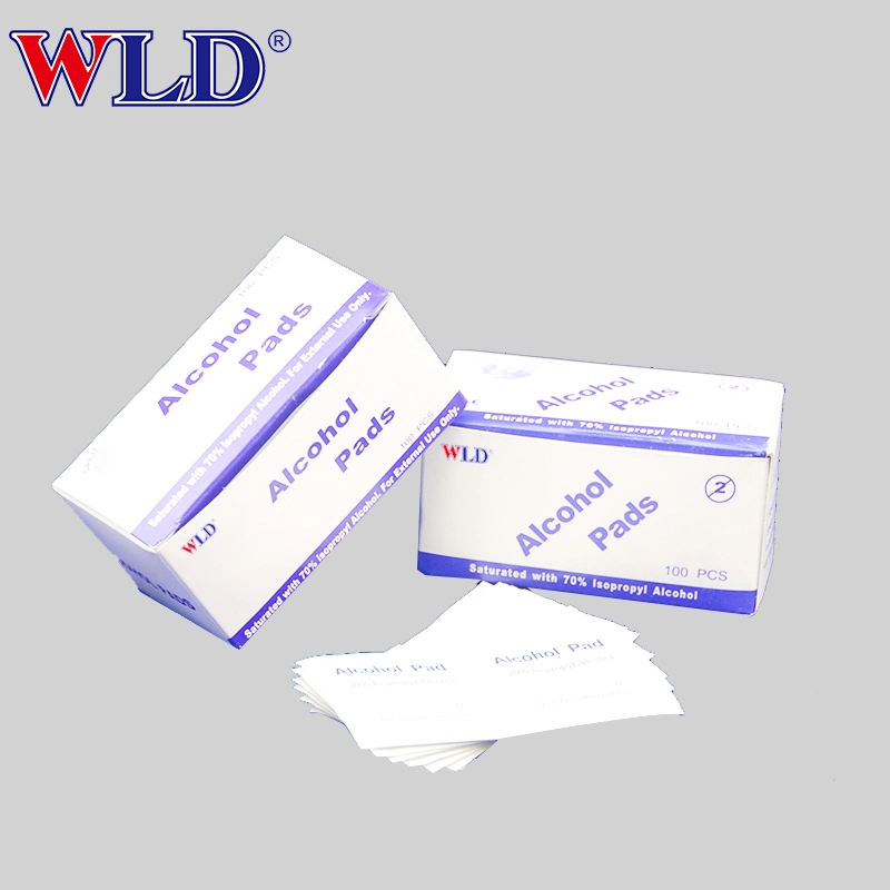 30-60grm/Sq Non-Woven and 70% Isopropyl Disposable Vaginal Speculum Alcohol Prep Pad