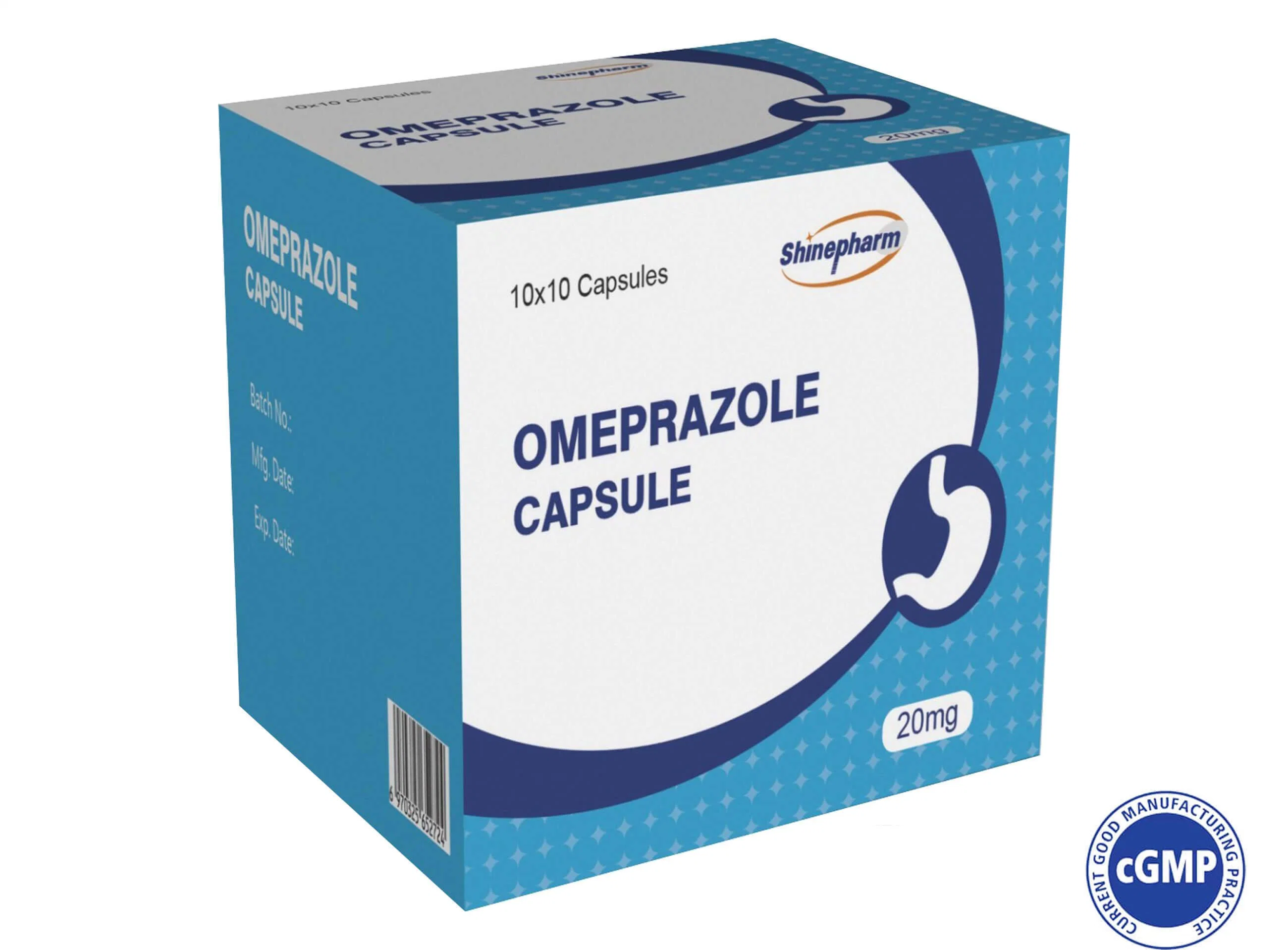 Gastrointestinales Medikament Omeprazol Enteric Capsule 20mg Shinepharm