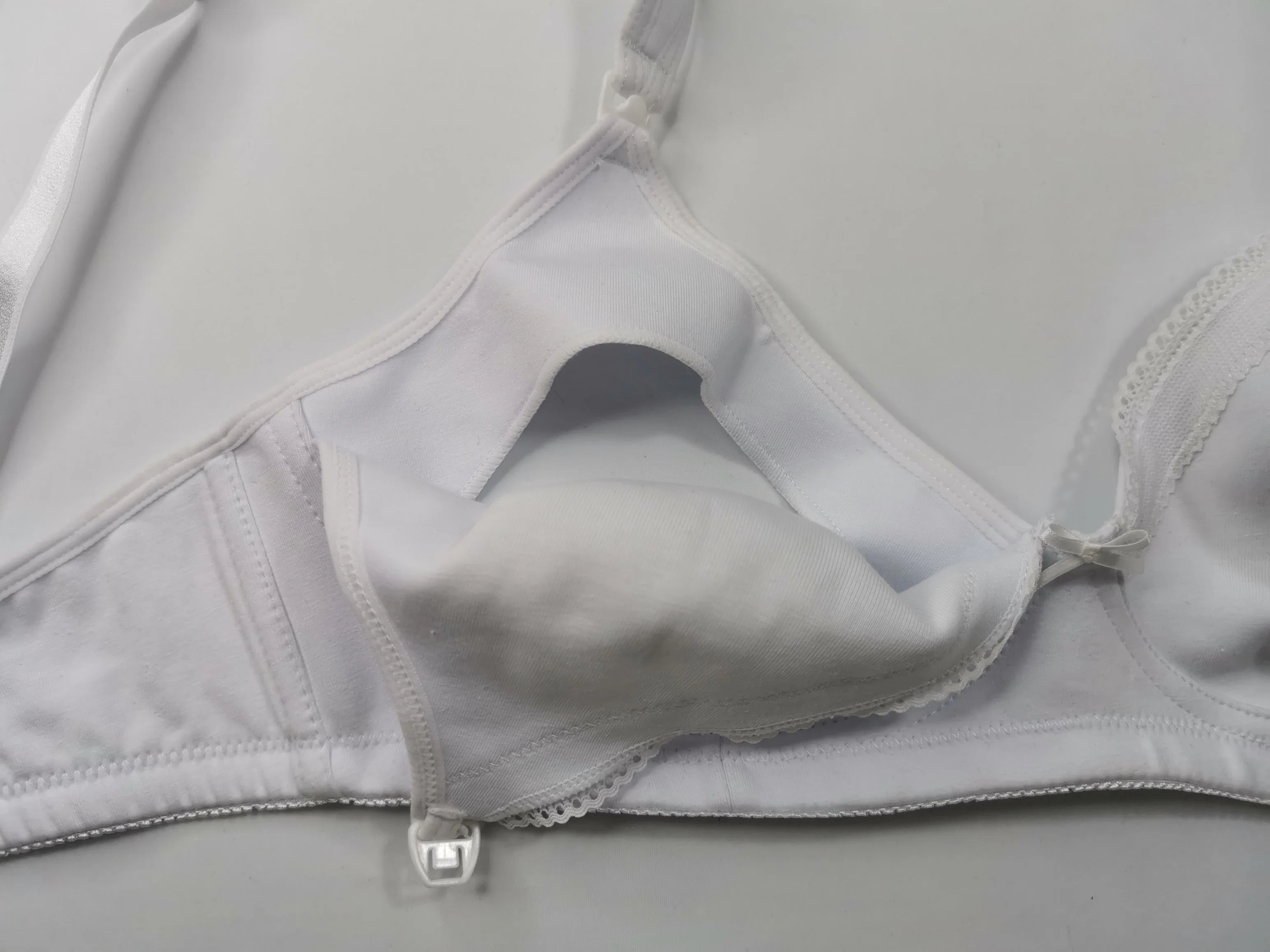 Listos para enviar Sexy transpirable nylon fino Wirefree Seda embarazada la lactancia materna La lactancia Bra