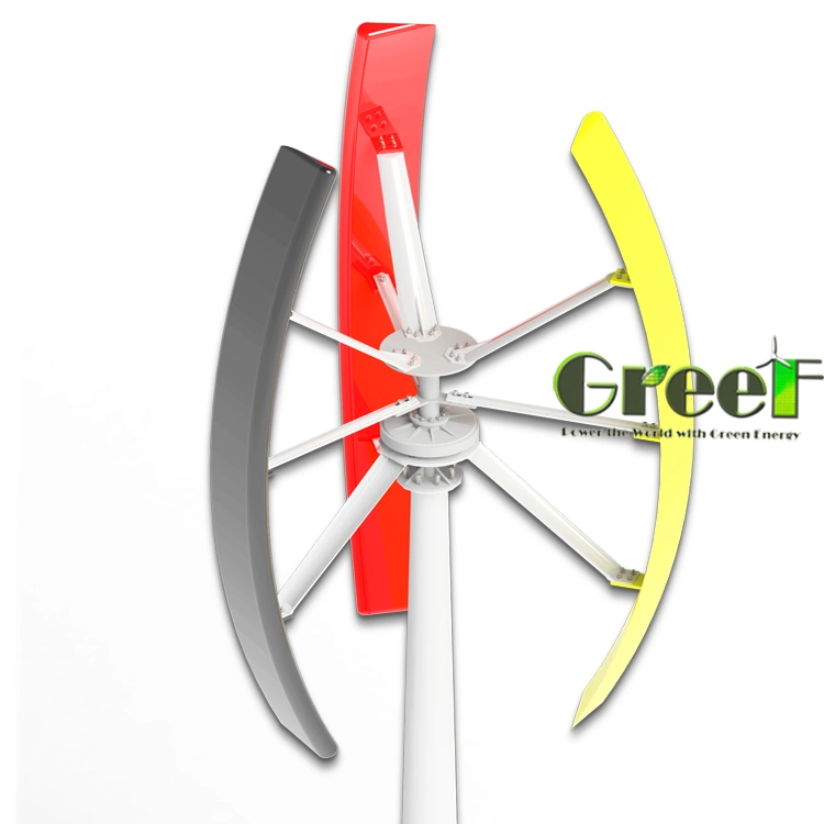 3kw Inicio baja velocidad del viento, bajo ruido de la turbina eólica de eje vertical/generador de viento