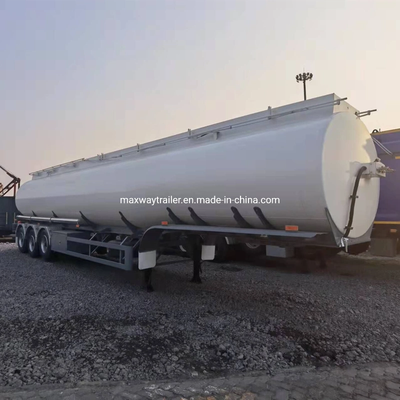 Aluminum Fuel Tanker Trailer 45000L 48000L 50000L Diesel Tanker Semi Trailer