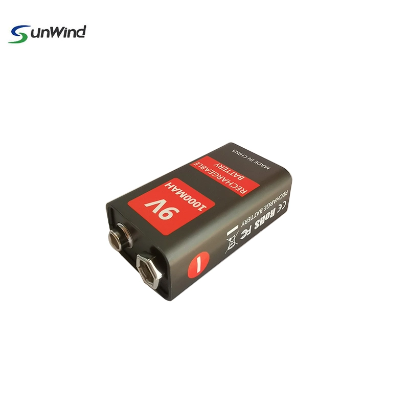 Replacement Hot Sale 9V USB Li-ion Batteries 1000mAh