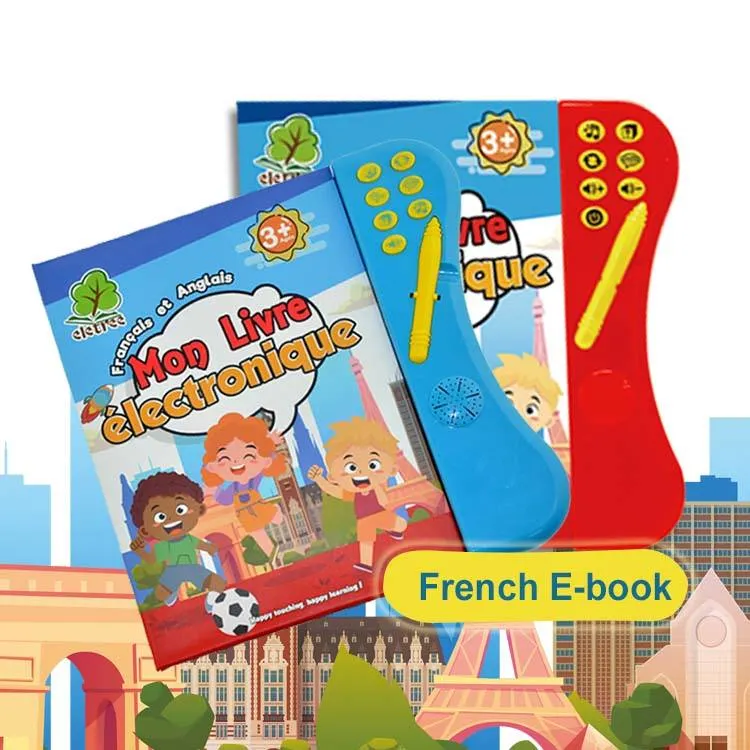 EBook Learning Kids Bilingual Francês Inglês livros electrónicos para conversas Crianças Máquina de aprendizagem
