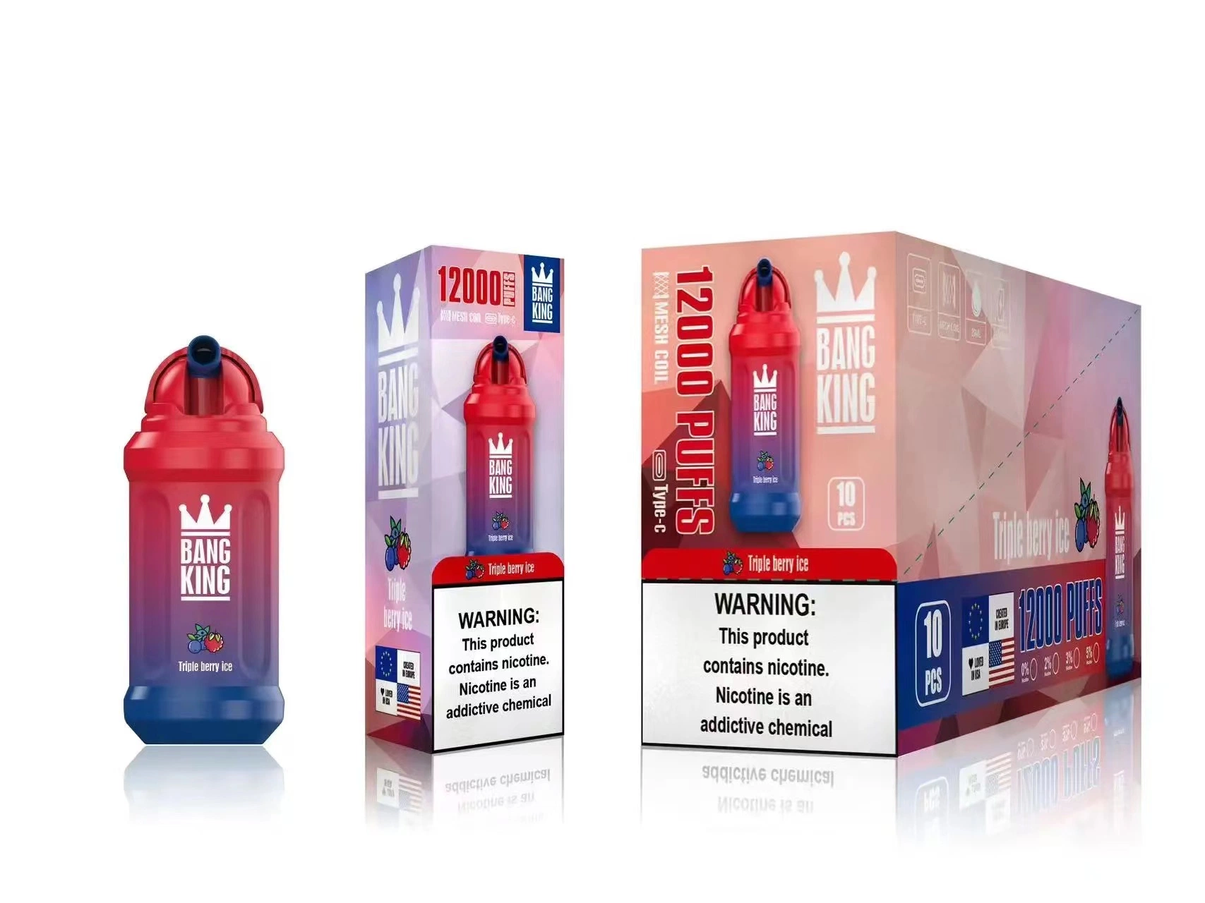 Super Cool Bang King 12000/12K Puffs Stylo Vape Jetable avec Prix de Gros