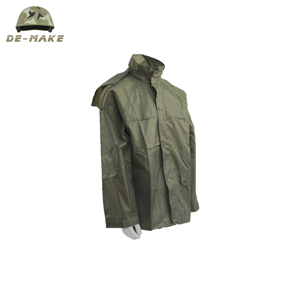 High quality/High cost performance PVC Military Raincoat and Rain Pants Suit