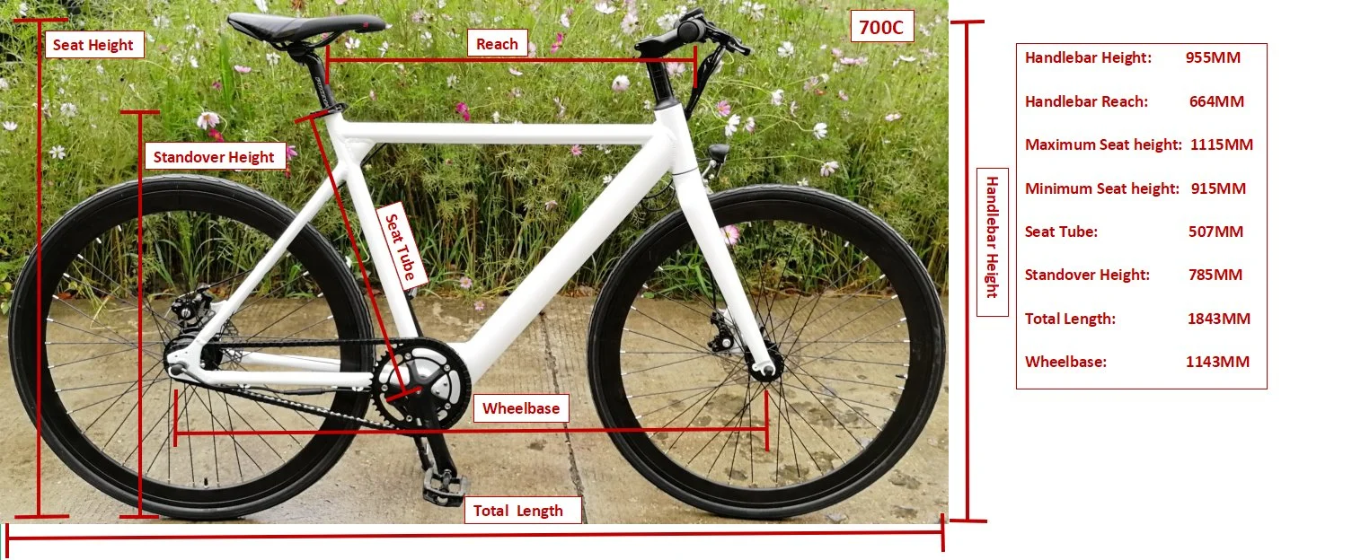 OEM City Electric Bicycle Urban Pendeln Elektro-Fahrräder für Erwachsene Cowboy