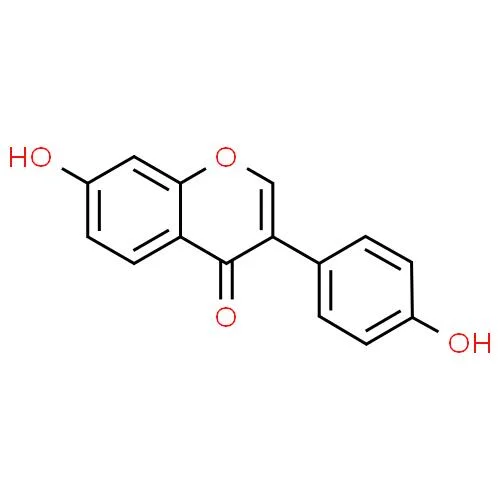 المكملات الغذائية مستخرج فول الصويا CAS 486-66-8 Daidzein 98% مسحوق خام