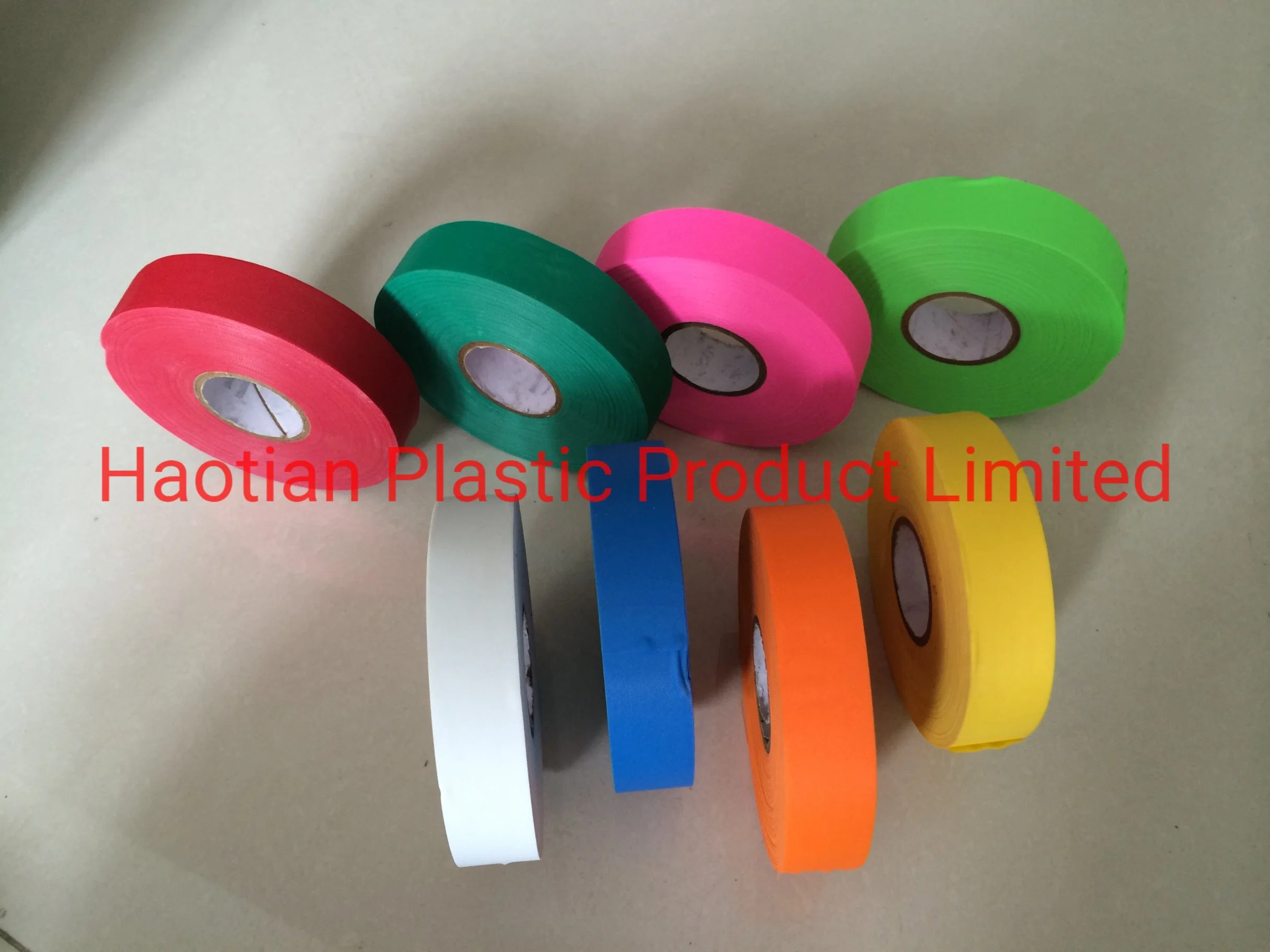 High Visibility Camping Marking Ribbon Roll Caution Tape Durable Non-Adhesive Marking Tape Flagging Tape