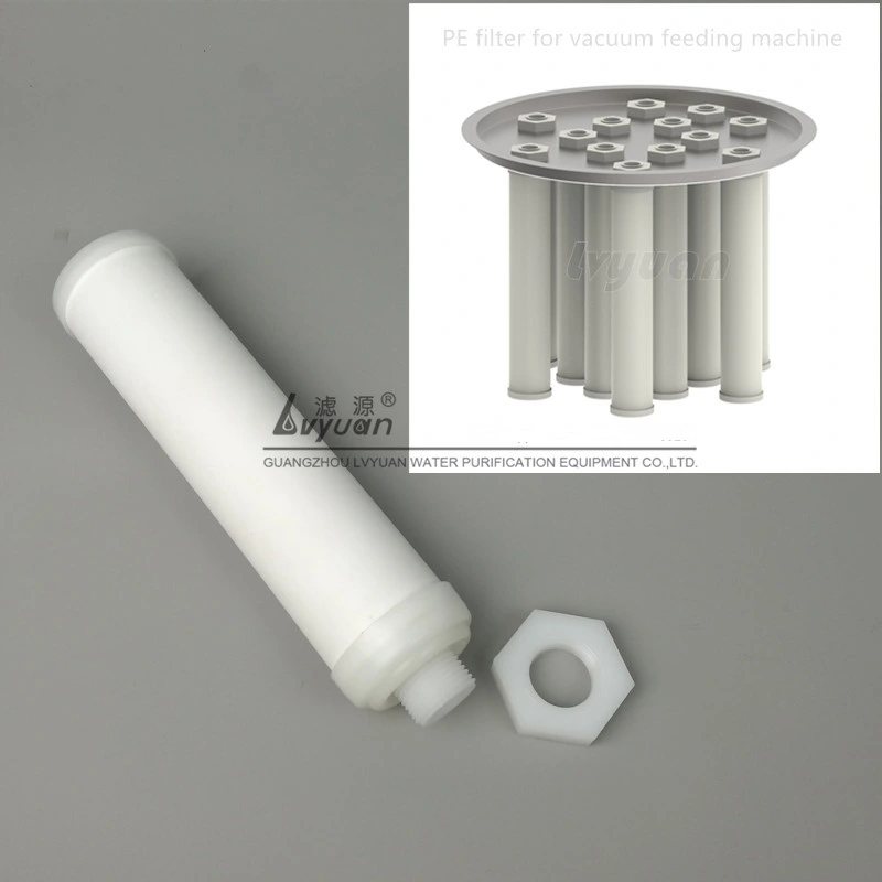 Micro Polyethlylene Tube Filter 25 40 Microns Sintered PE Filter for Air Compressor Machinery