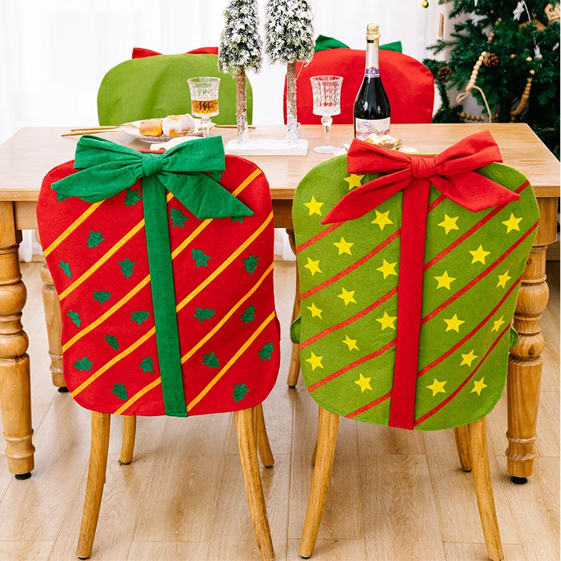 Christmas Day Atmosphere Decorative Chair Covers