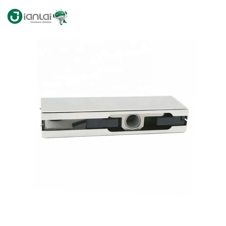 Stainless Steel Frameless Glass Clamp Chrome Top Door Patch Fittings