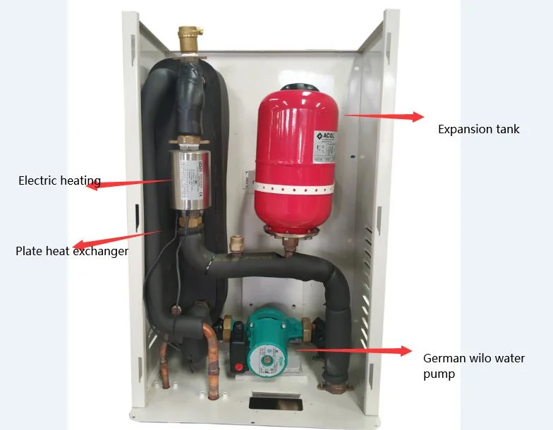 DC Inverter Split Type Air Source Heat Pump System for House Heating and Hot Water