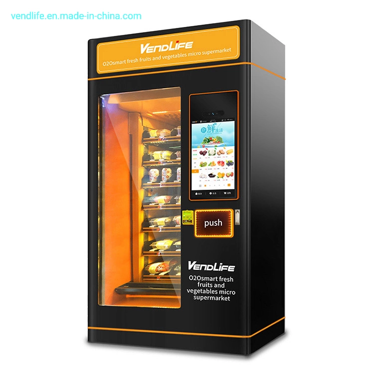 Vendlife Custom Commercial Automatic Drinks Snack Cigarette Vending Machine Vendor with 32 Inches Ads Screen Playing