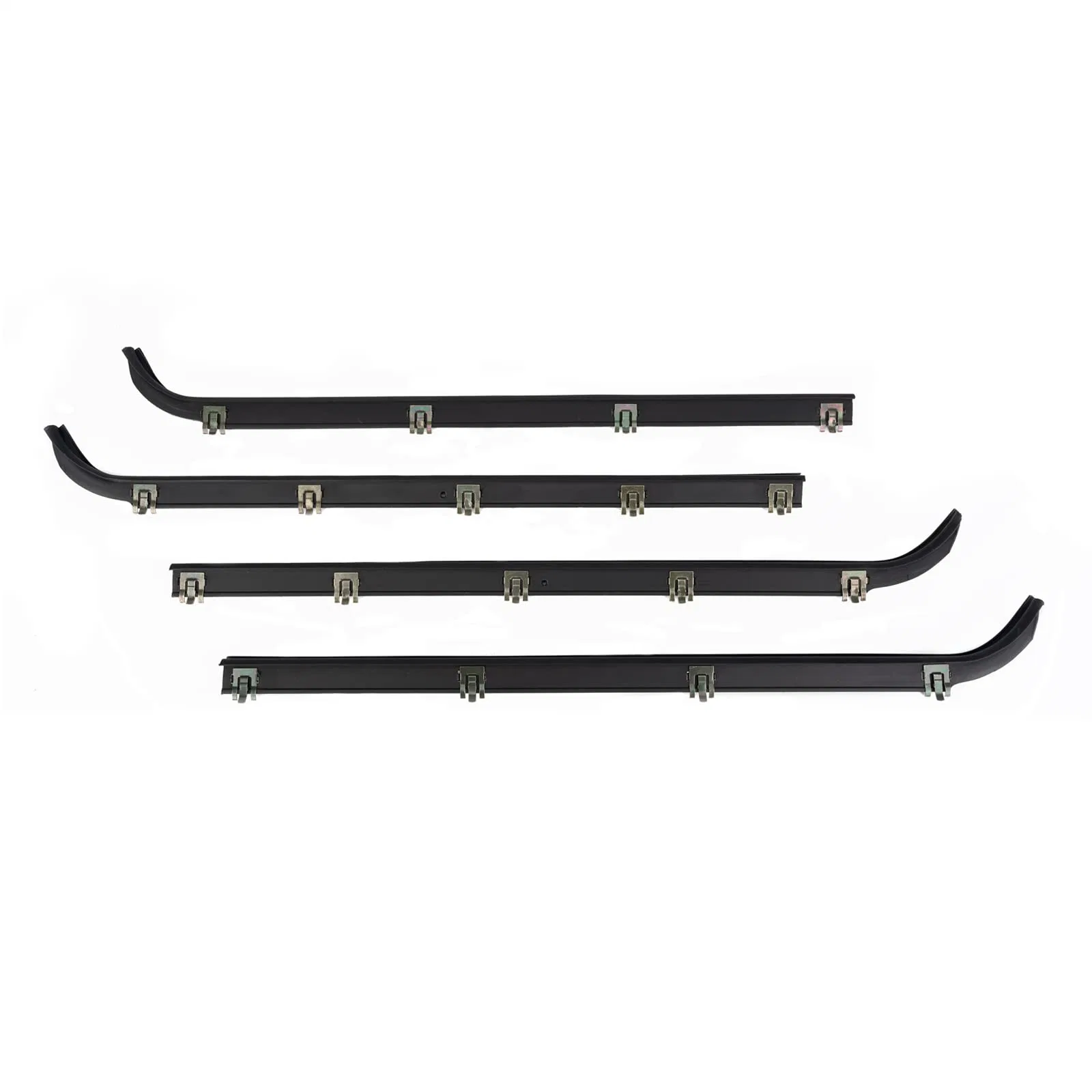 4PCS Junta da guarnição do vidro de porta Lweatherstrip