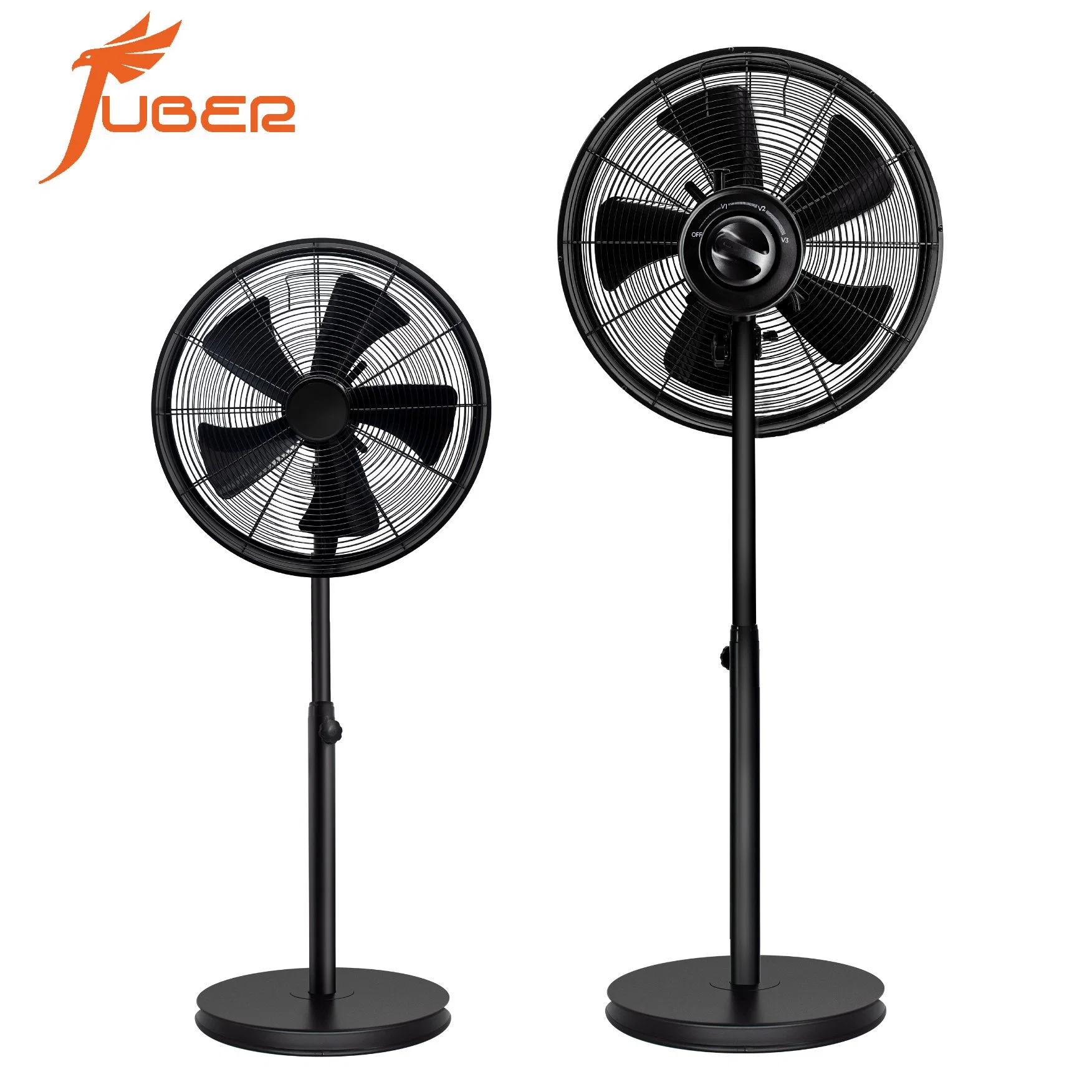 Modern 16 Inch Industrial Stand Fan High quality/High cost performance  Low Noise 3 Adjustable Speed Black Industrial Pedestal Standing Fan