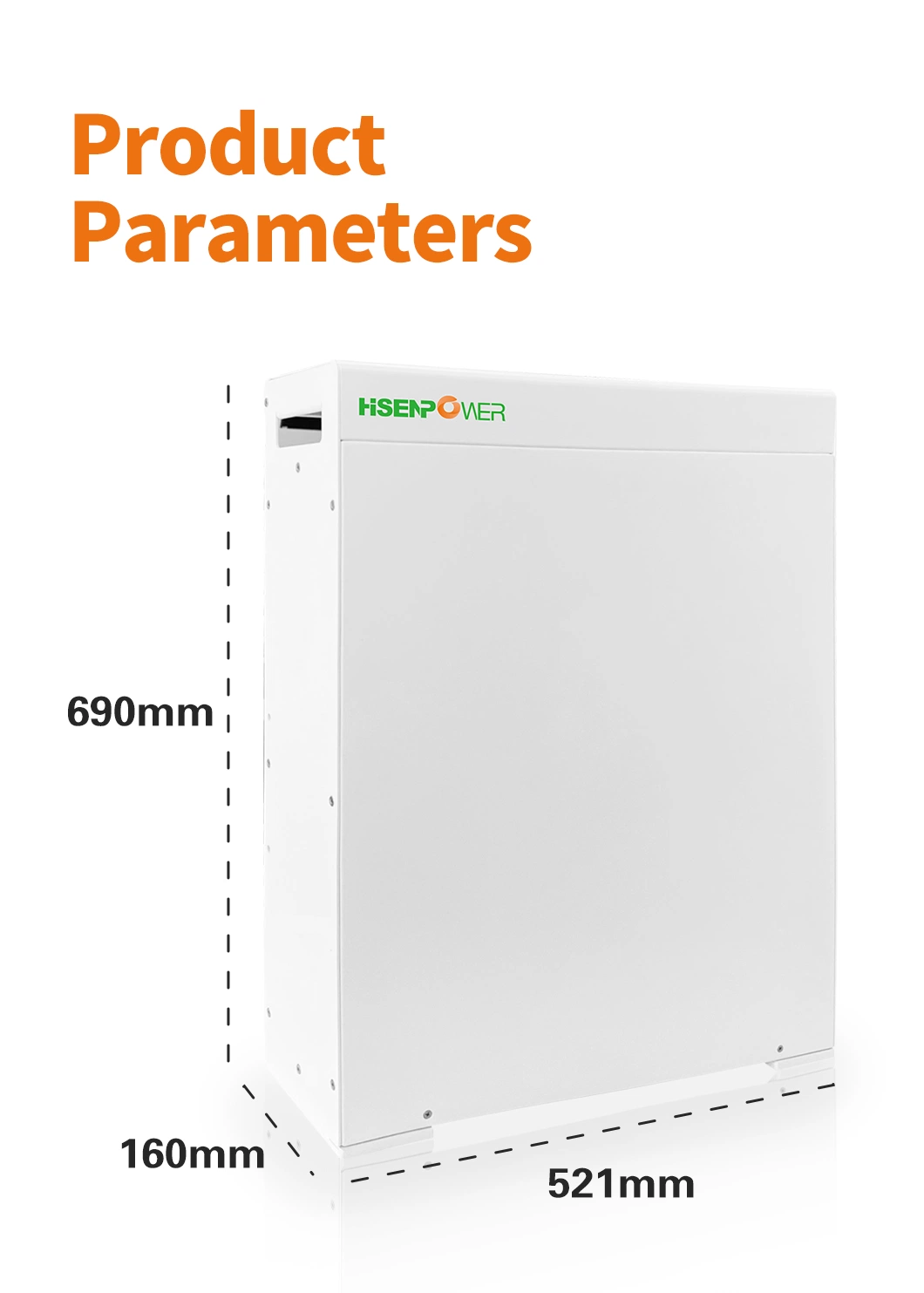 Batterie au lithium murale Hisen Power 48V 5.12kwh LiFePO4 Solar Mur d'alimentation de batterie de stockage d'énergie