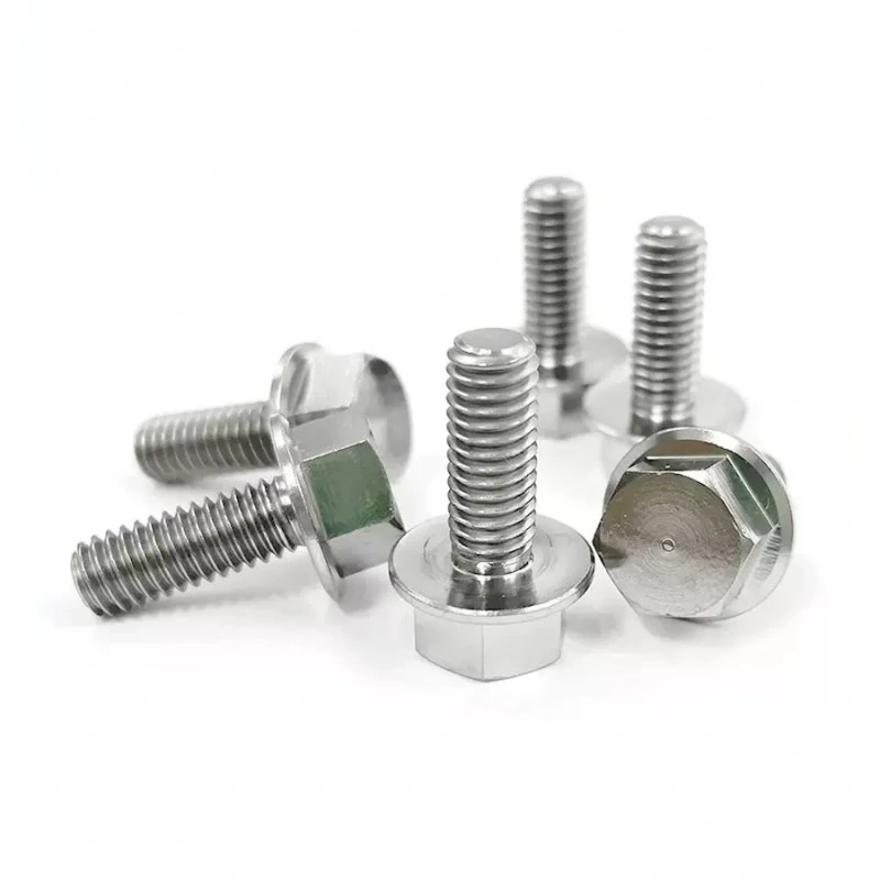 Support Customized Titanium Bolts Titanium Alloy Flange Bolts Titanium Hexagonal Flange Bolt