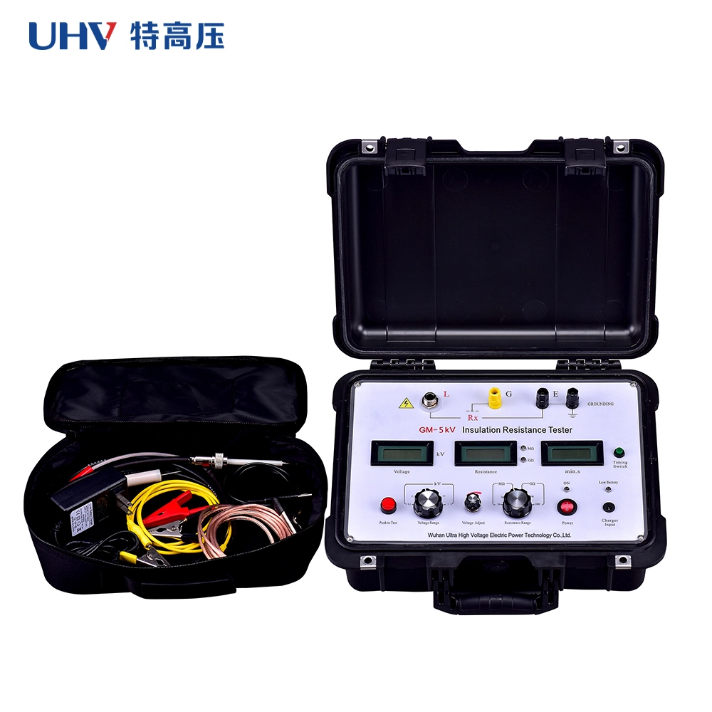 GM-5kV Digitaler Isolationsmesser Megger Hochspannungs-Megohmmeter Widerstandsmessgerät