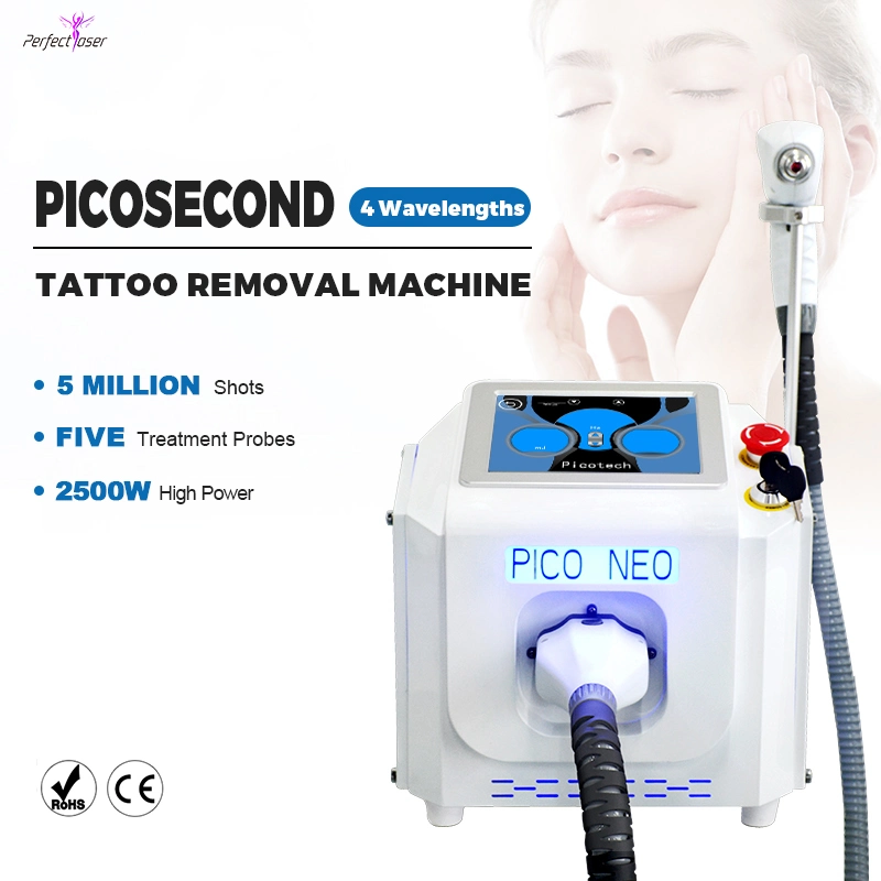 1320nm Laser Pico Seconde Equipment Picosecond Tattoo Removal Machine with Cooler