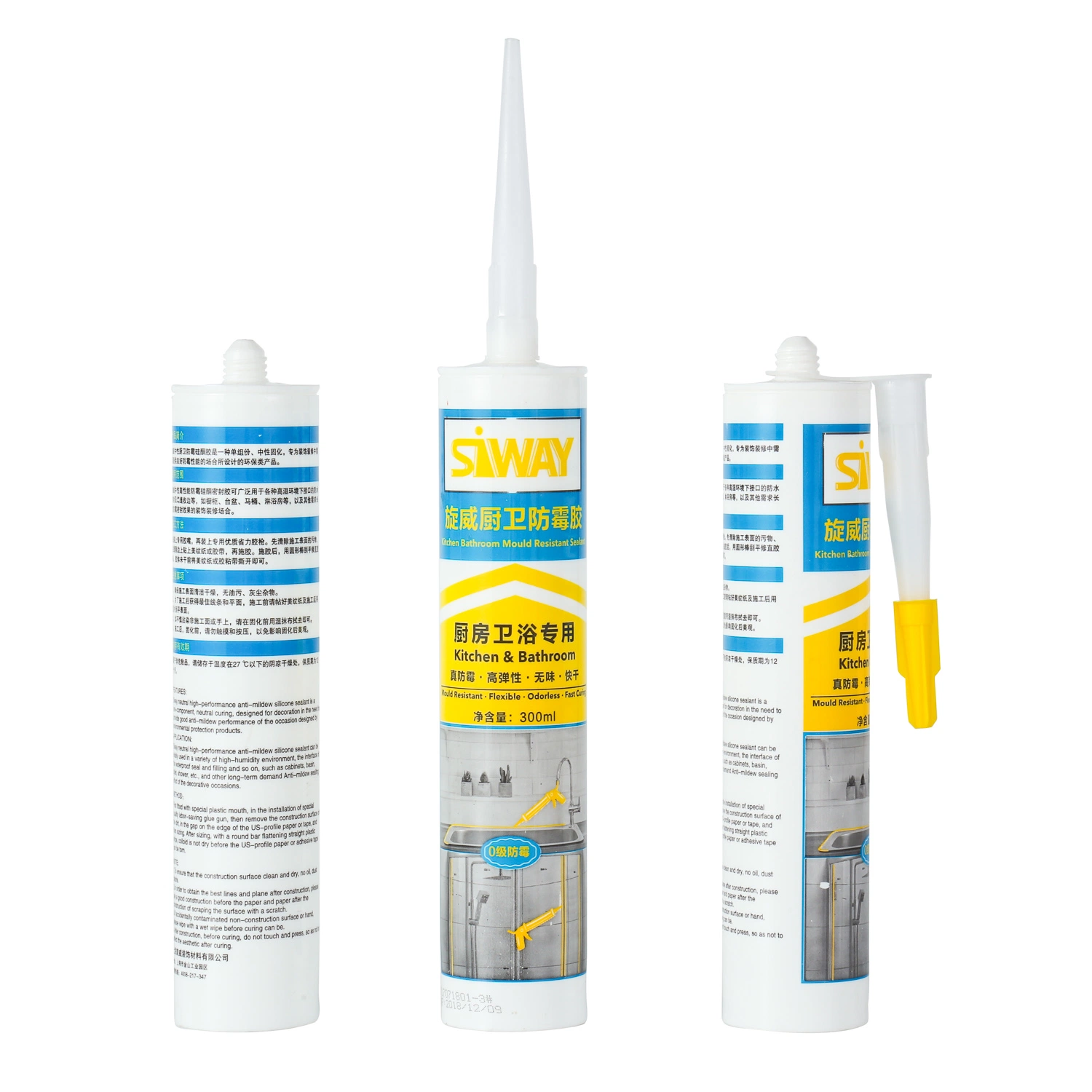 Hot Sale Adhesive Glue Neutral RTV Mildew Proof Silicone Sealant