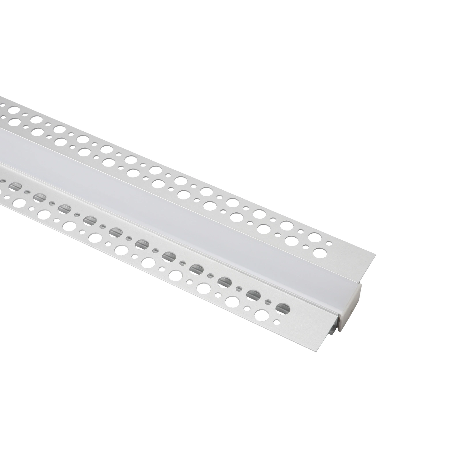 20mm LED Drywall Aluminum Profile W012, White Plates, 21mm Linear Strip Cover