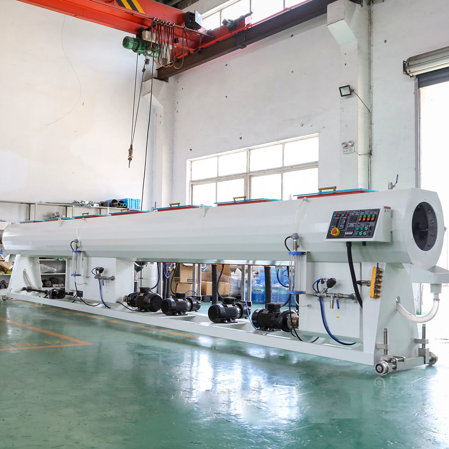 Tube Extrusion Production Line for Plastic PE HDPE LDPE PPR Rtp Pipe Supplying Water Gas Oil