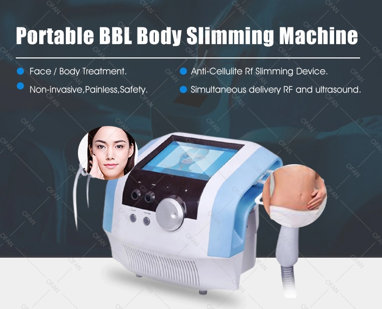 Ofan Eye Devices RF Ultrasound Fat Burner Radio Frequency Skin Tightening Bbl Face Lifting Body Slimming Exilis Ultra 360 Machine Face