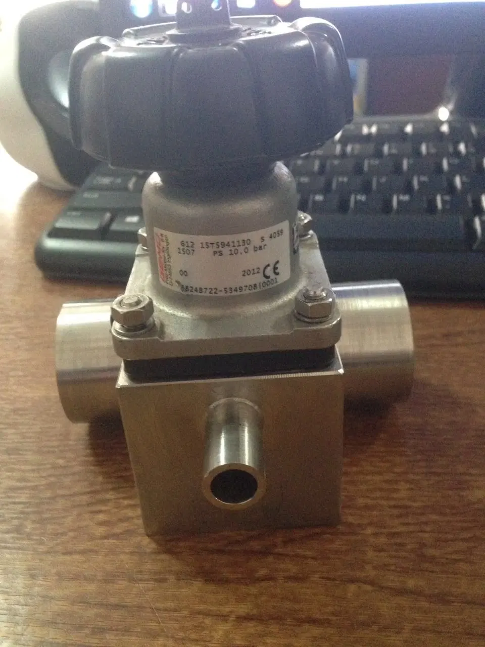 Stainless Steel Food Grade FDA Certified Diaphragm Valve with Drain (JN-DV1004)